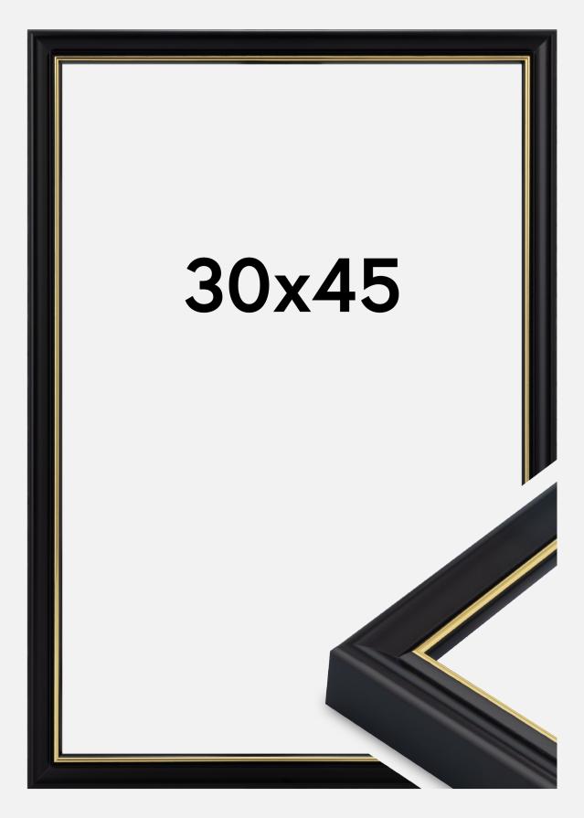 Marco Canterbury Vidrio acrílico Negro 30x45 cm