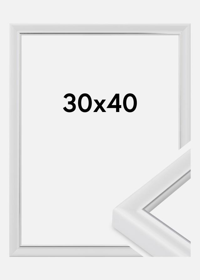 Marco Canterbury Vidrio acrílico Blanco 30x40 cm