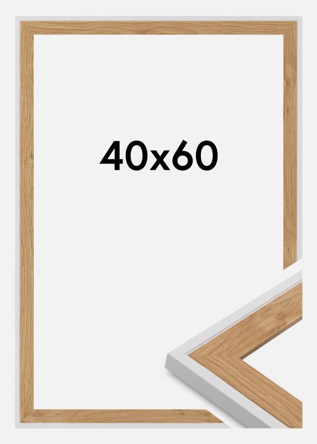 Marco Clearline Vidrio acrílico Blanco 40x60 cm