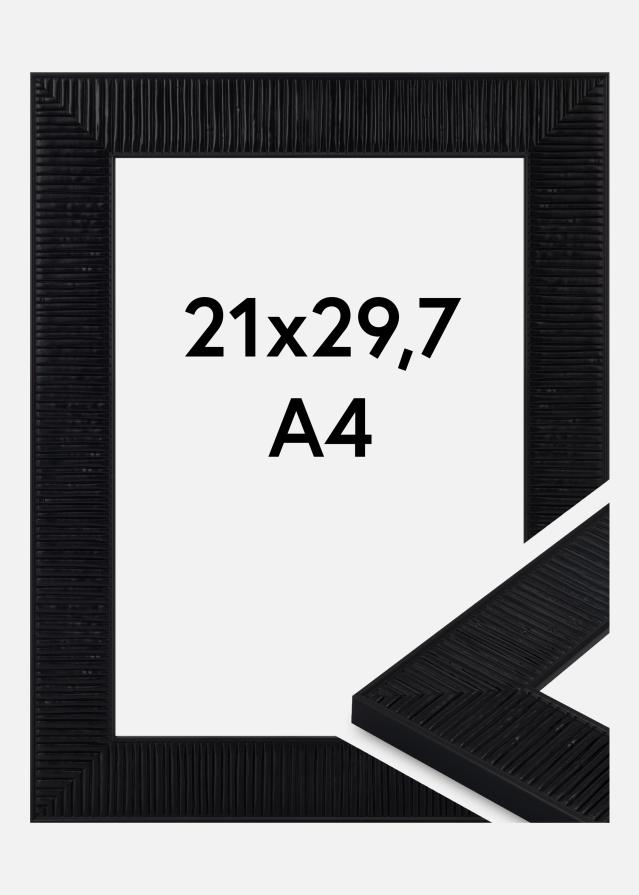 Marco Lund Vidrio acrílico Negro 21x29,7 cm (A4)