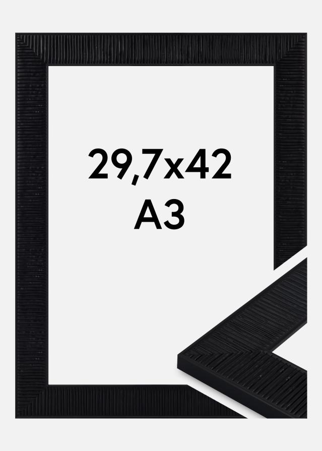 Marco Lund Vidrio acrílico Negro 29.7x42 cm (A3)