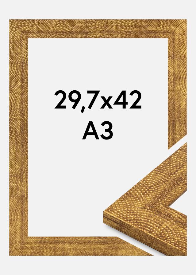 Marco Linea Vidrio acrílico Oro 29,7x42 cm (A3)
