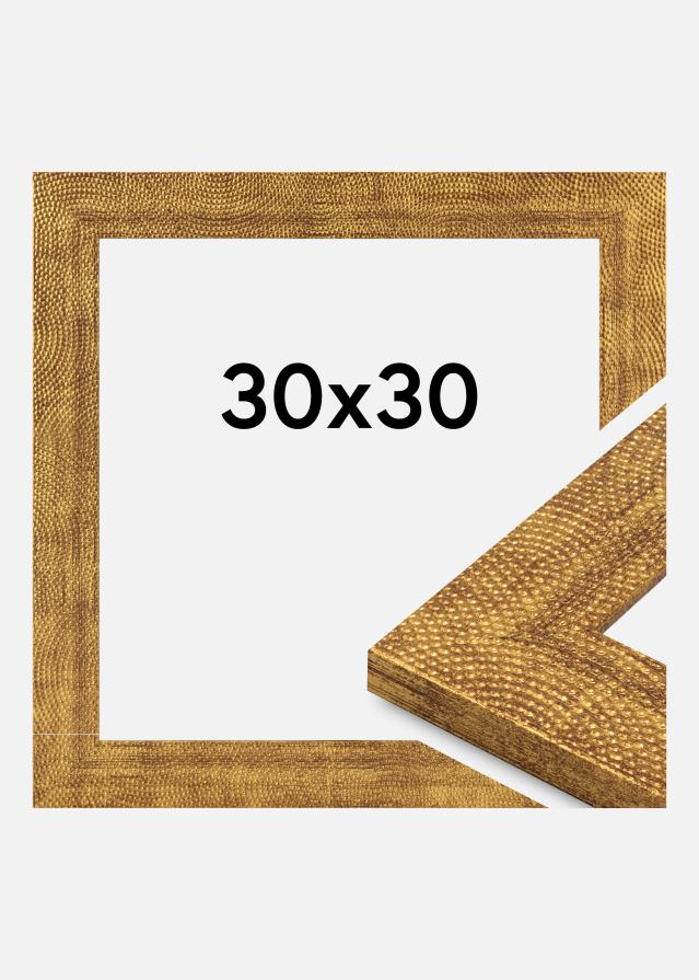 Marco Linea Vidrio acrílico Oro 30x30 cm
