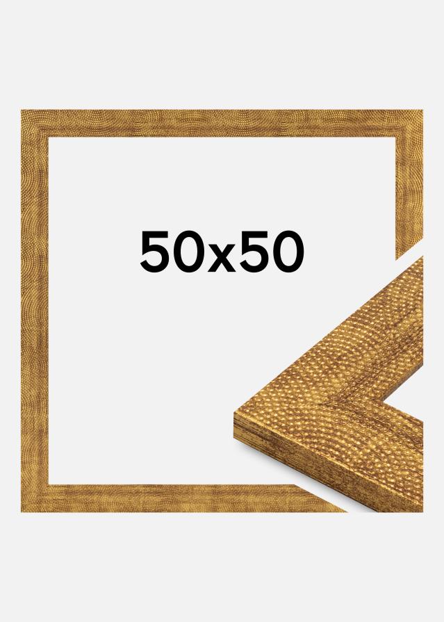 Marco Linea Vidrio acrílico Oro 50x50 cm