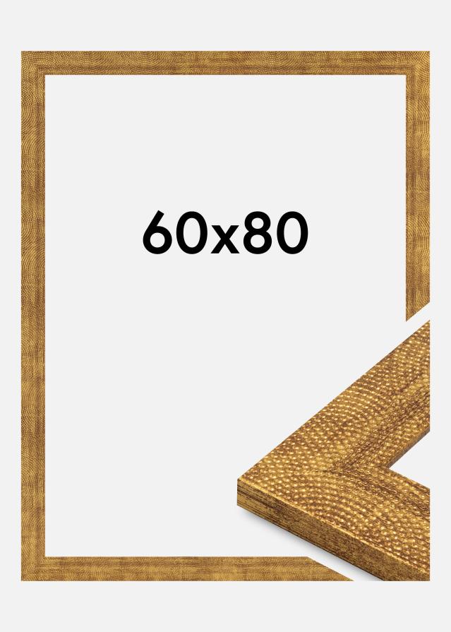 Marco Linea Vidrio acrílico Oro 60x80 cm