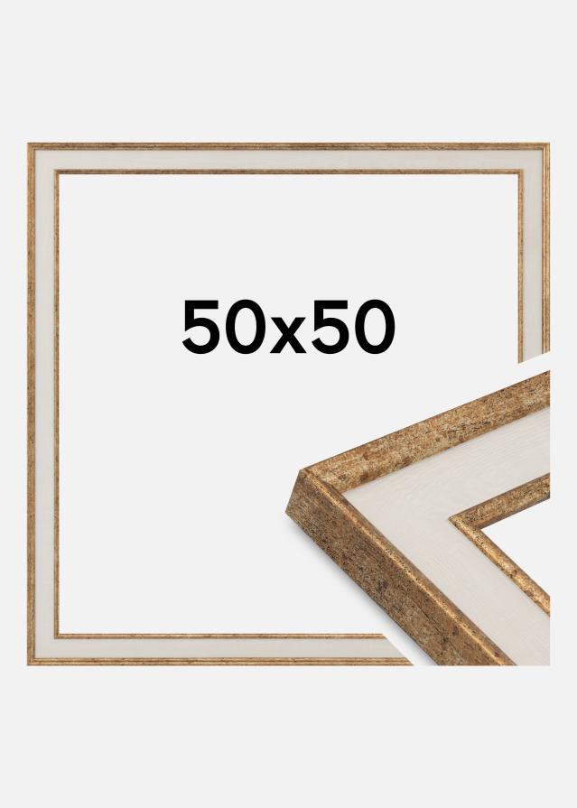 Marco Dolly Vidrio acrílico Oro 50x50 cm