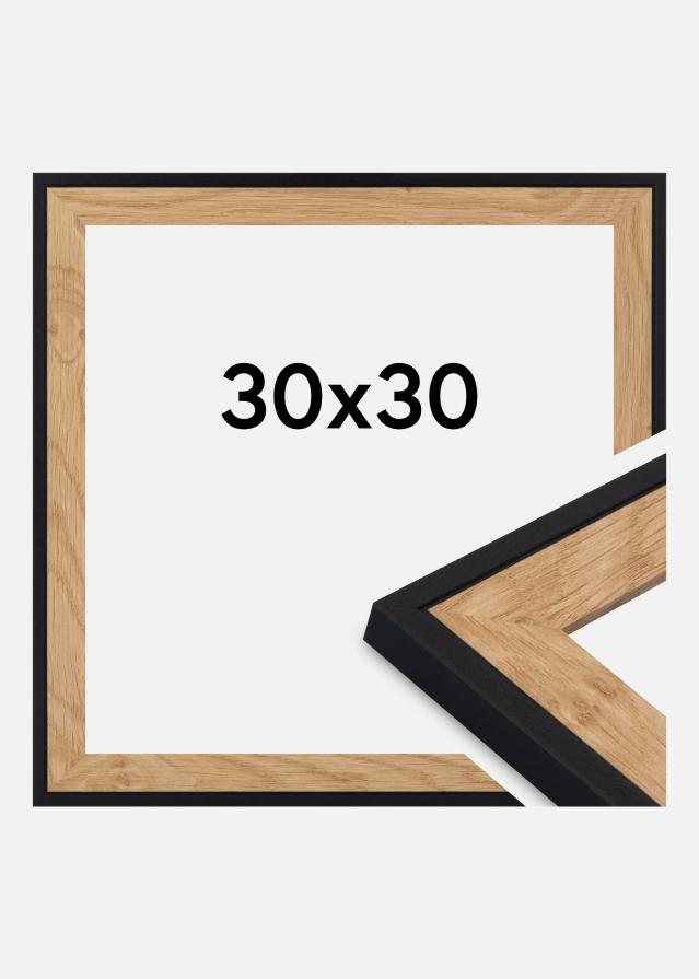 Marco Iris Vidrio acrílico Negro 30x30 cm