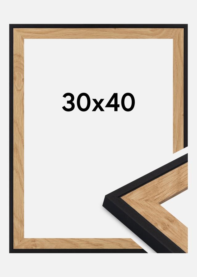 Marco Iris Vidrio acrílico Negro 30x40 cm