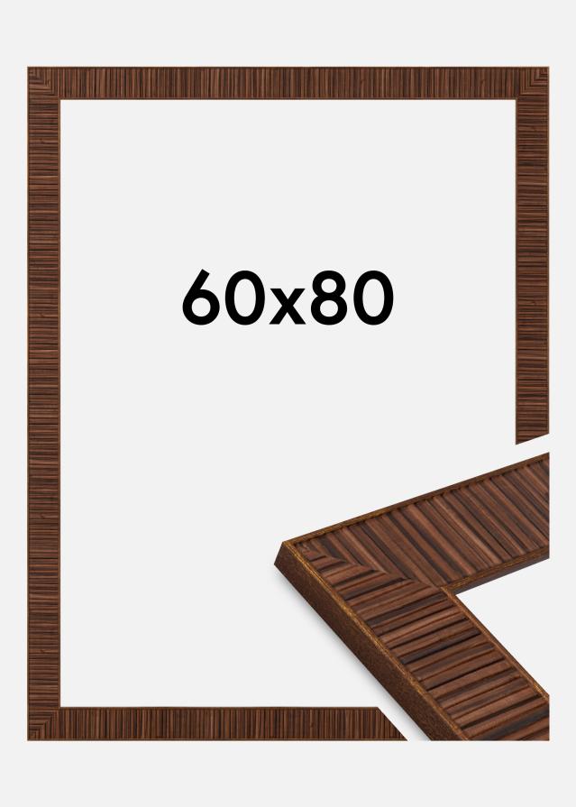 Marco Agust Vidrio acrílico Rosewood 60x80 cm