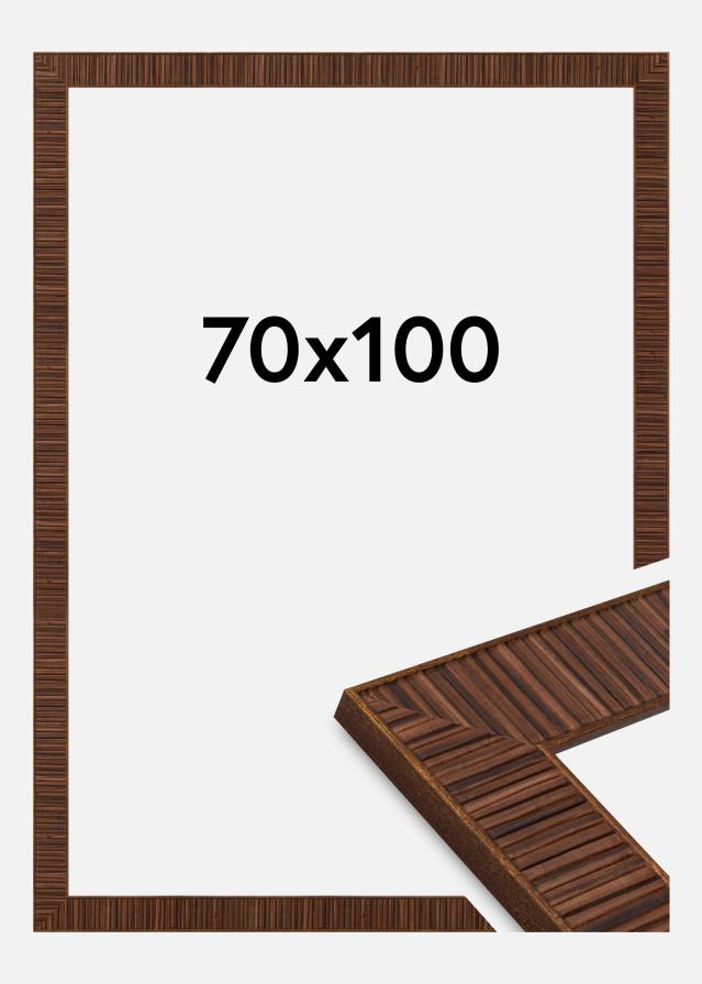 Marco Agust Vidrio acrílico Rosewood 70x100 cm