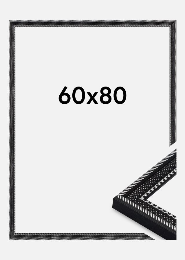 Marco Trellis Vidrio acrílico Negro 60x80 cm