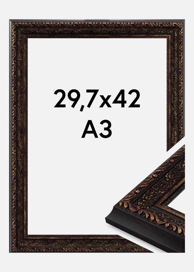 Marco Imperial Vidrio acrílico Oro 29.7x42 cm (A3)