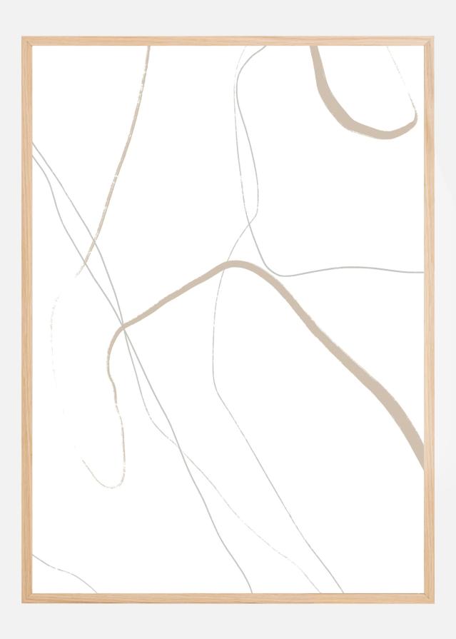 Subtle Flow Lines Póster