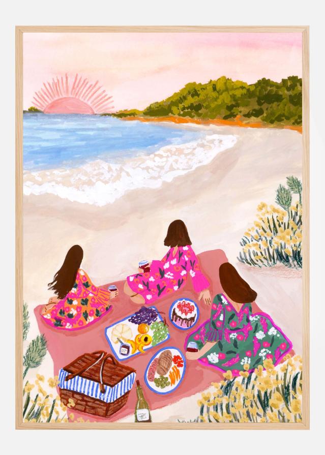 Beach Picnic Póster