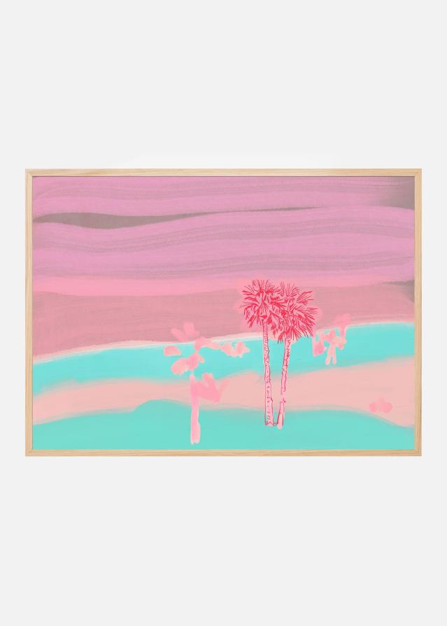 Beach Sundown In Sicily Póster