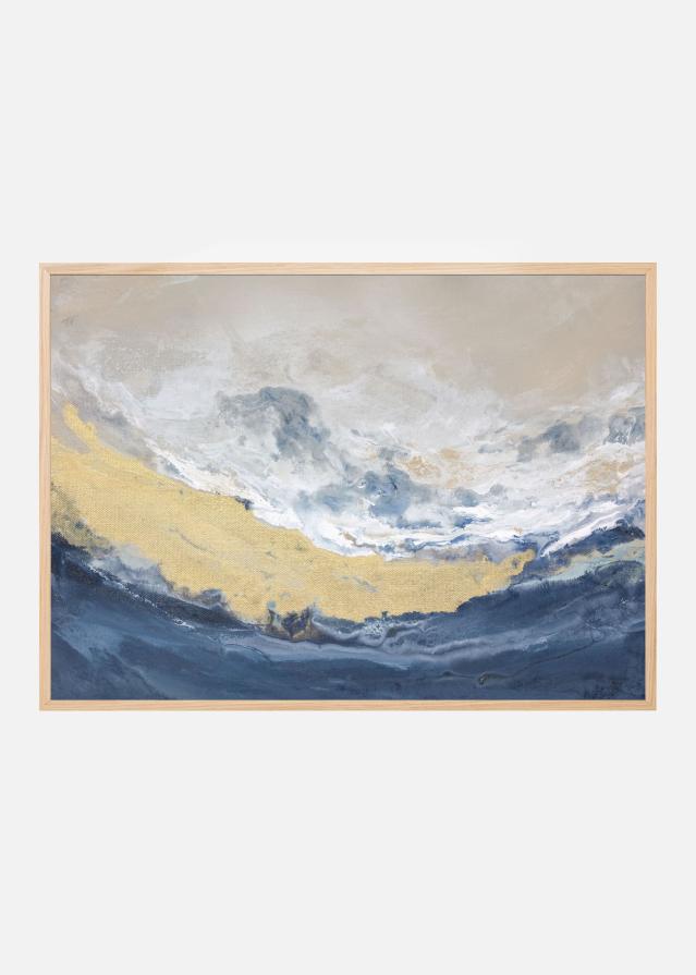 Golden Horizon Wave Póster