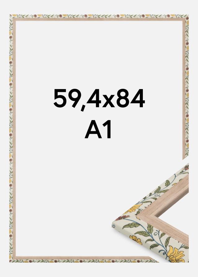 Marco Arco Vidrio acrílico Floral Roble 59,4x84 cm (A1)