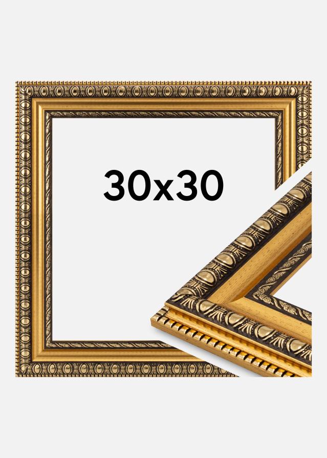 Marco Ornato Vidrio acrílico Oro 30x30 cm