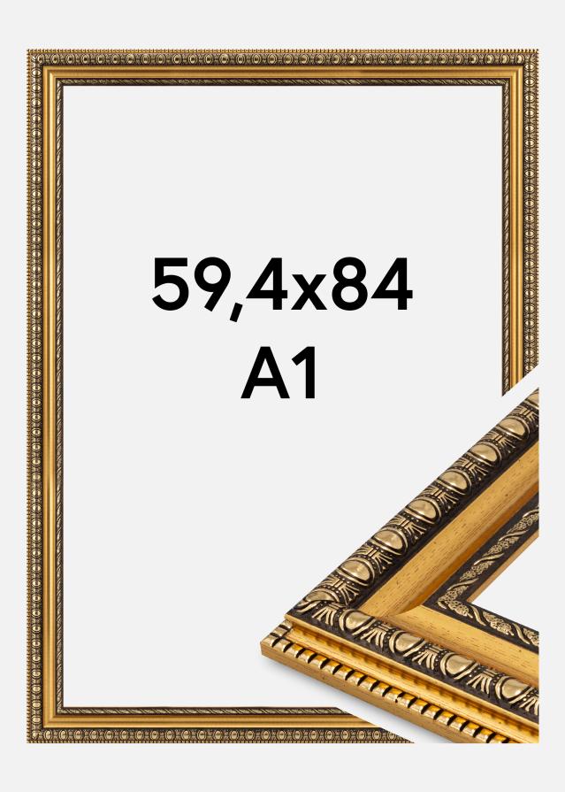 Marco Ornato Vidrio acrílico Oro 59,4x84 cm (A1)