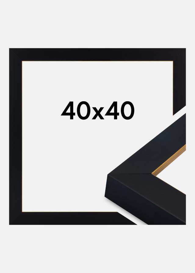 Marco Sussex Vidrio acrílico Negro/Oro 40x40 cm