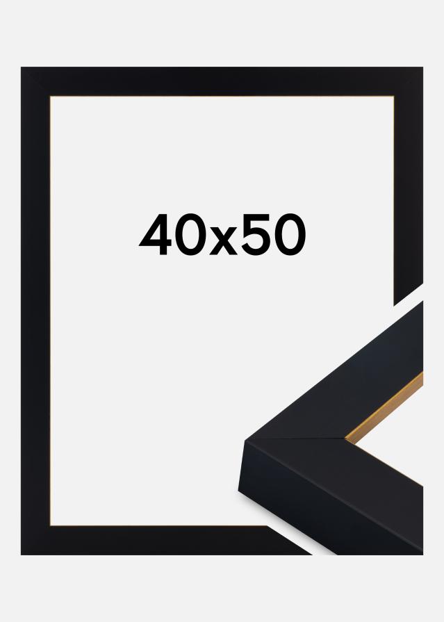 Marco Sussex Vidrio acrílico Negro/Oro 40x50 cm