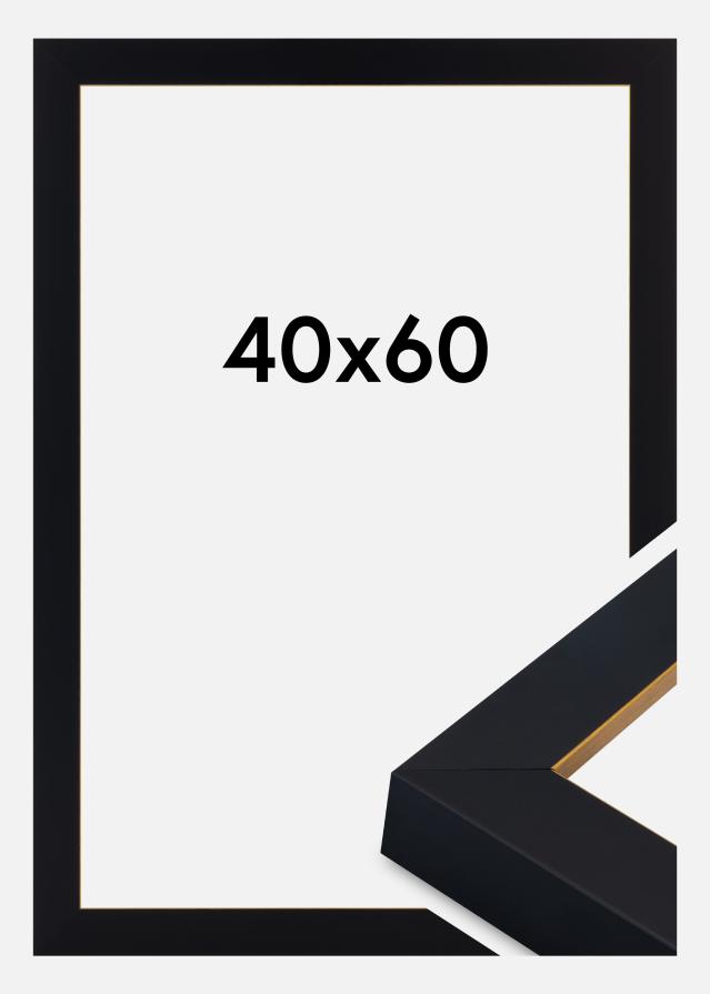 Marco Sussex Vidrio acrílico Negro/Oro 40x60 cm