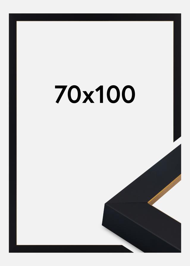 Marco Sussex Vidrio acrílico Negro/Oro 70x100 cm