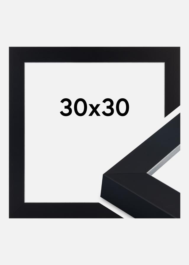 Marco Sussex Vidrio acrílico Negro/Plata 30x30 cm