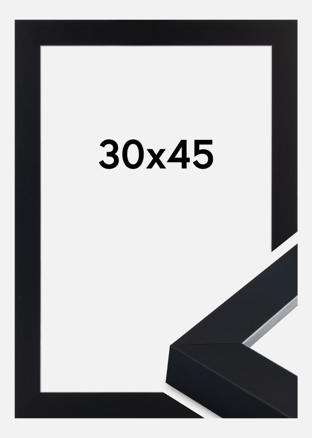 Marco Sussex Vidrio acrílico Negro/Plata 30x45 cm