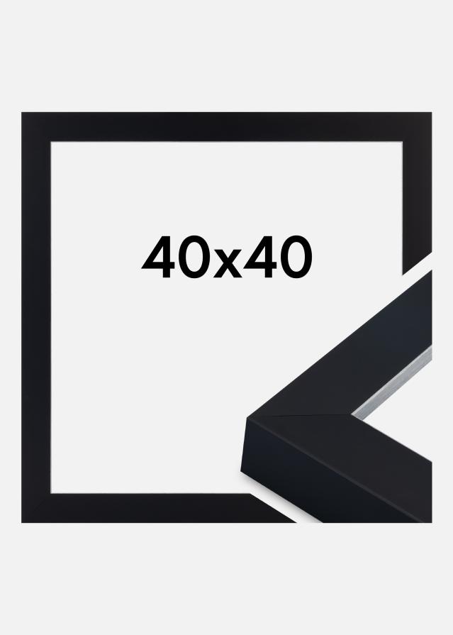 Marco Sussex Vidrio acrílico Negro/Plata 40x40 cm