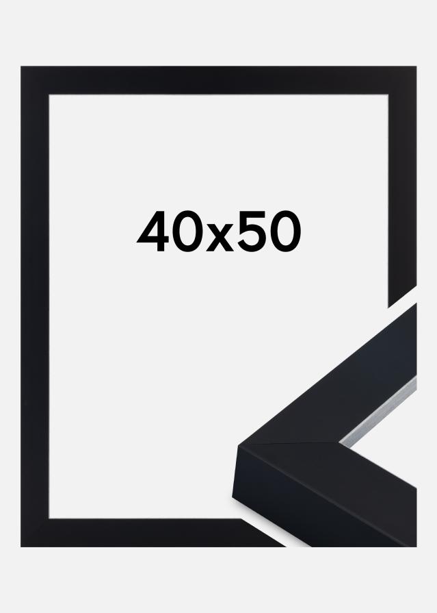 Marco Sussex Vidrio acrílico Negro/Plata 40x50 cm
