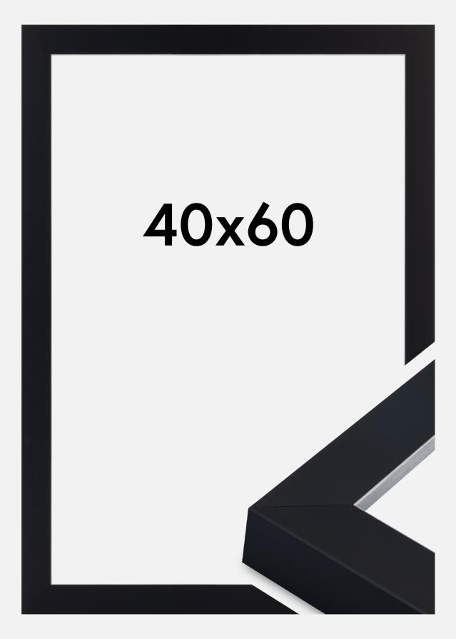 Marco Sussex Vidrio acrílico Negro/Plata 40x60 cm