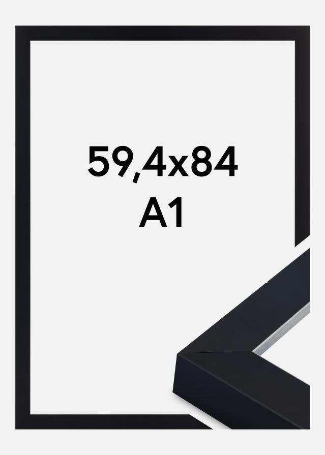 Marco Sussex Vidrio acrílico Negro/Plata 59,4x84,1 cm (A1)