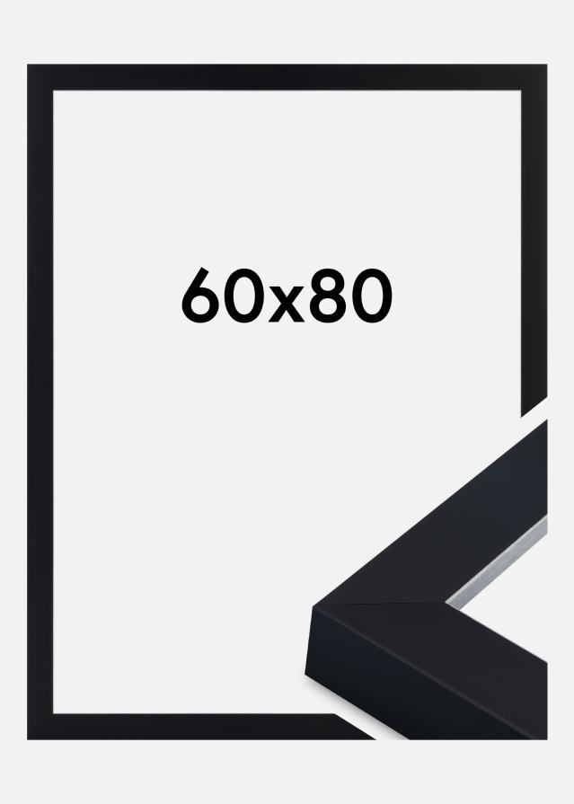 Marco Sussex Vidrio acrílico Negro/Plata 60x80 cm
