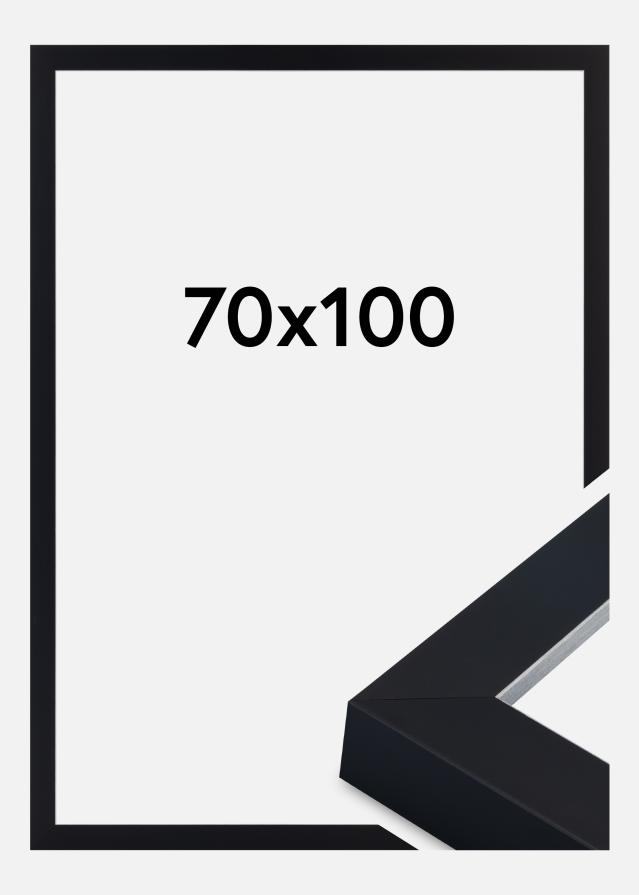 Marco Sussex Vidrio acrílico Negro/Plata 70x100 cm