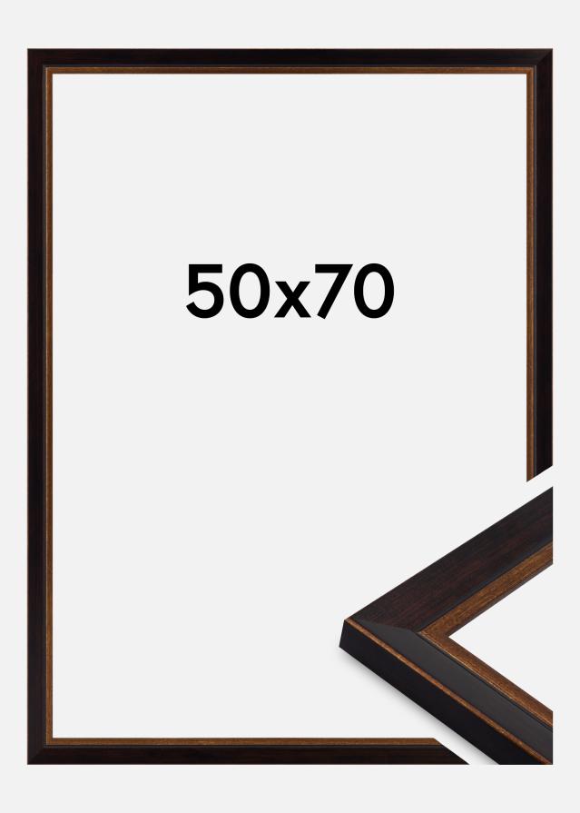 Marco Artur Vidrio acrílico Negro 50x70 cm