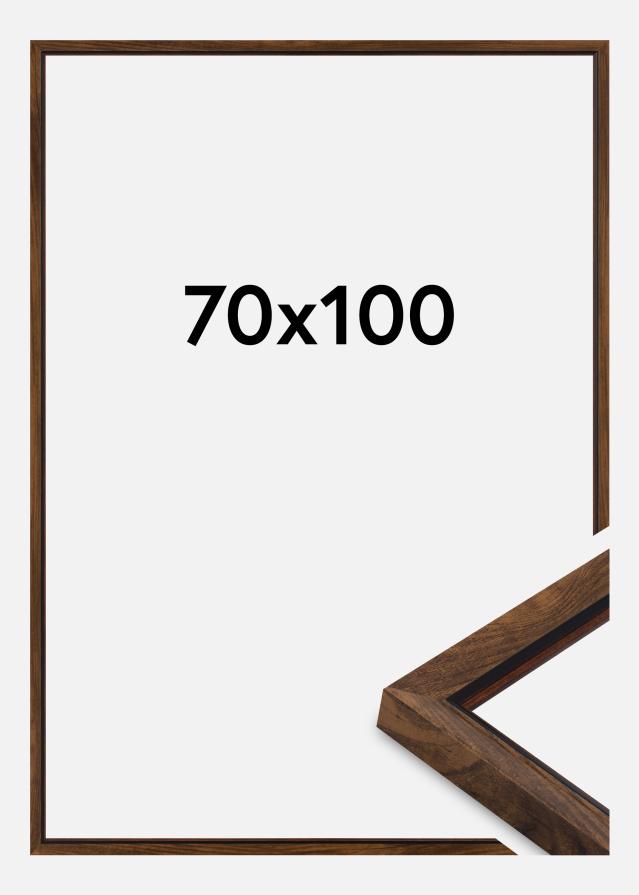 Marco Obsidian Vidrio acrílico Nogal 70x100 cm