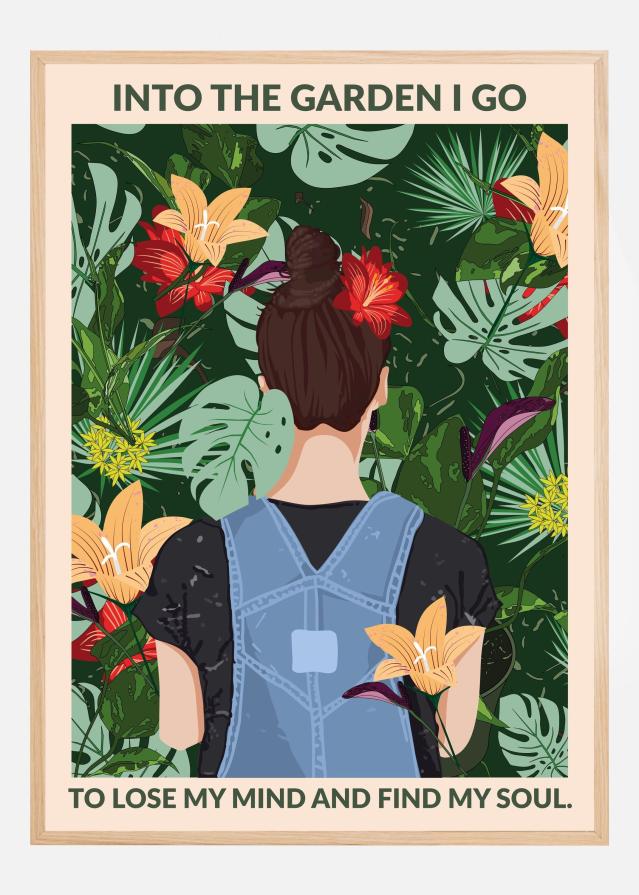 Into the Garden Standard Wall Art Póster