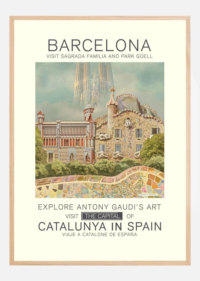 Barcelona print Póster