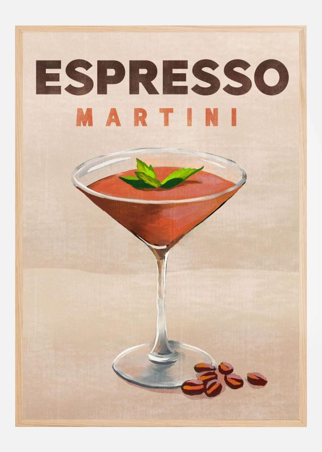 Espresso Martini Cocktail Bar Decor Póster