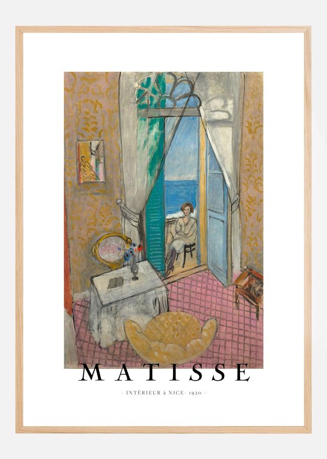 Interieur a Nice II - Henri Matisse Póster