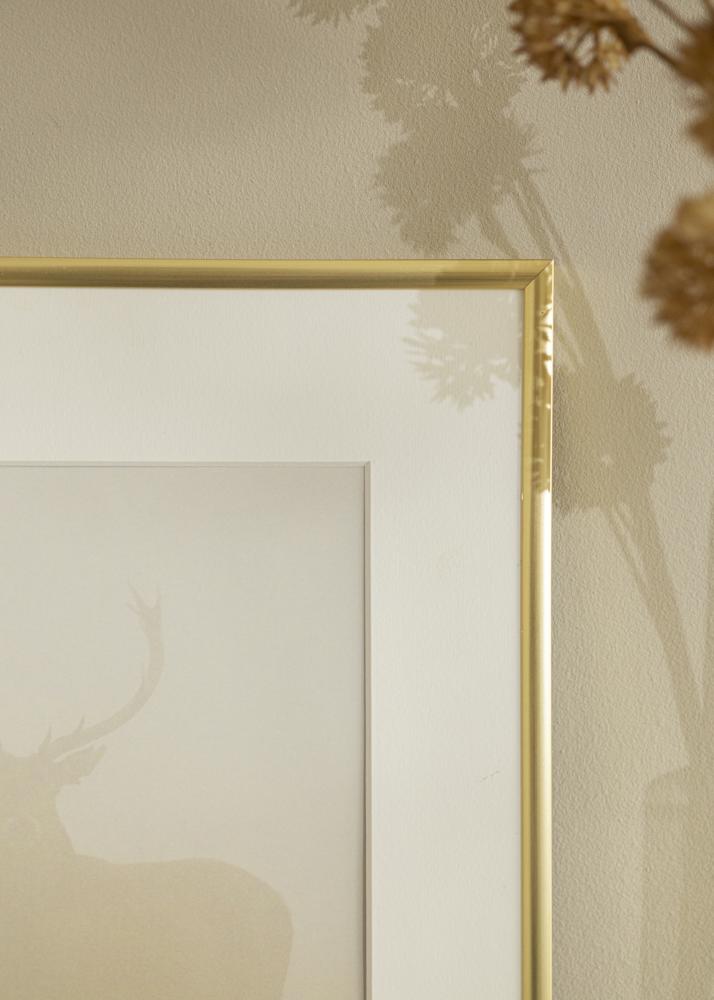 Marco New Lifestyle Oro 15x15 cm - Paspartús Blanco 8x8 cm