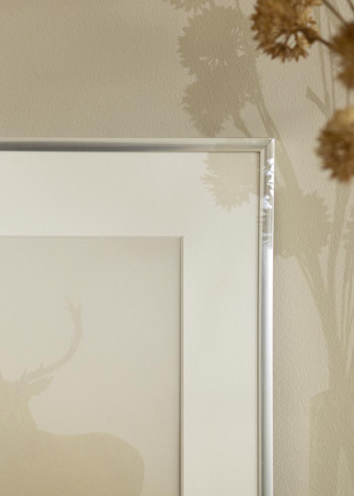 Marco New Lifestyle Plata 10x18 cm - Paspartús Blanco 8x10 cm