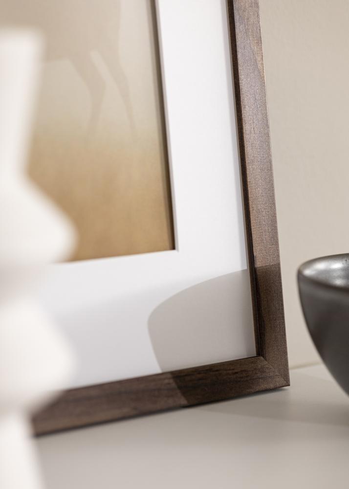 Marco Stilren nuez 55x70 cm - Paspartús Blanco 45,7x61 cm