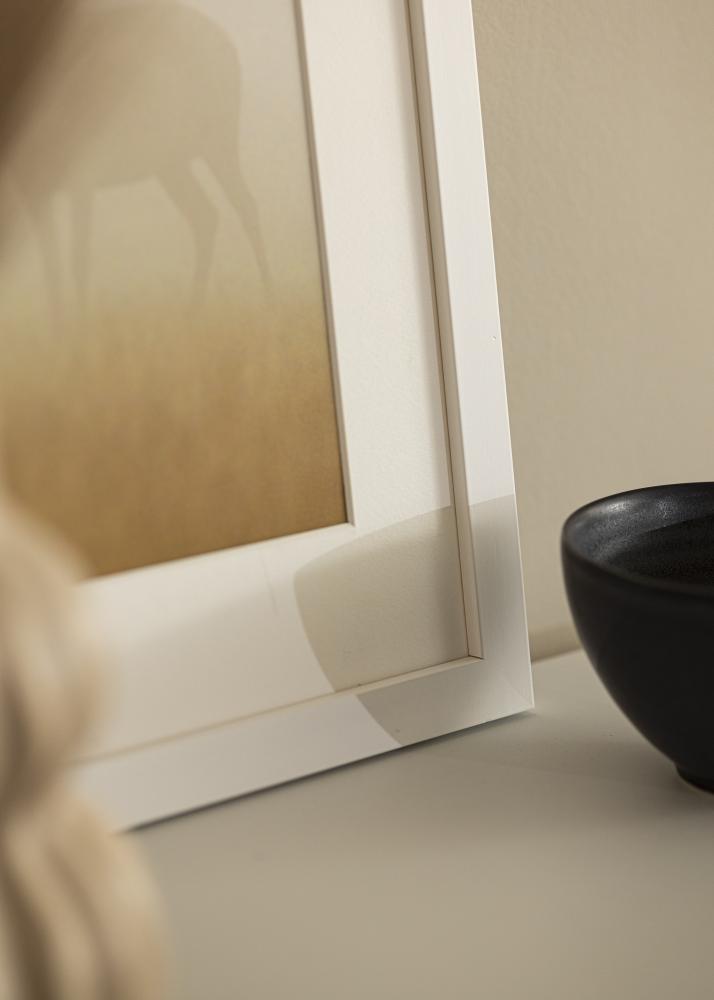 Marco blanco madera 45x80 cm - Paspartús Blanco 35x70 cm