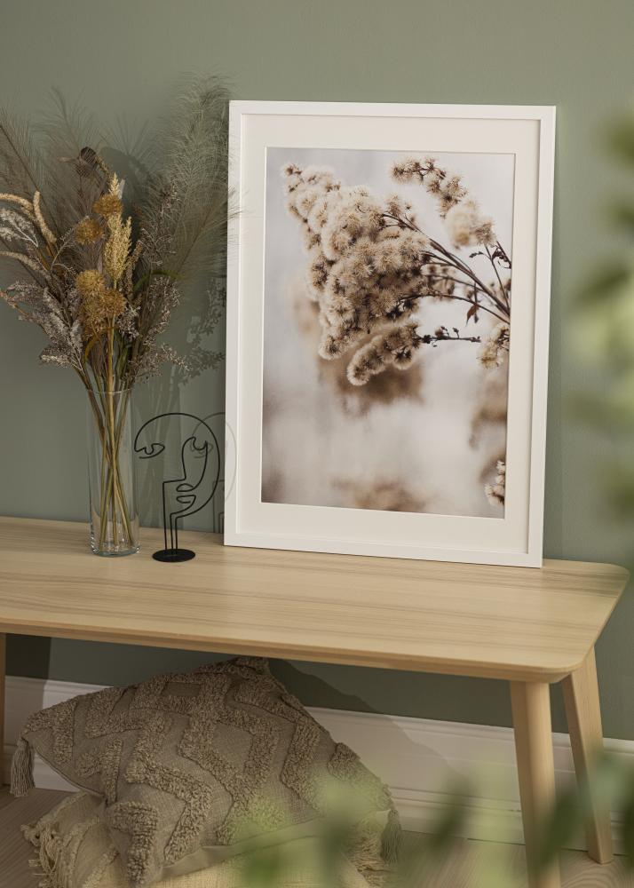 Marco blanco madera 45x80 cm - Paspartús Blanco 35x70 cm