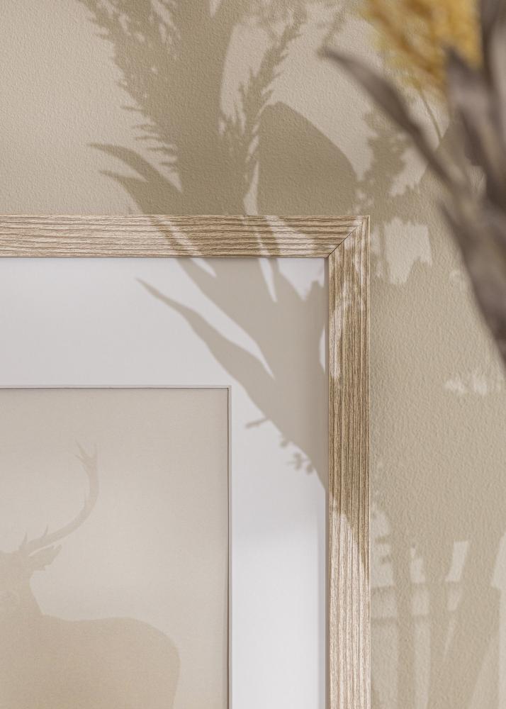 Marco Stilren Greige Roble 60x80 cm - Paspartús Blanco 50x70 cm