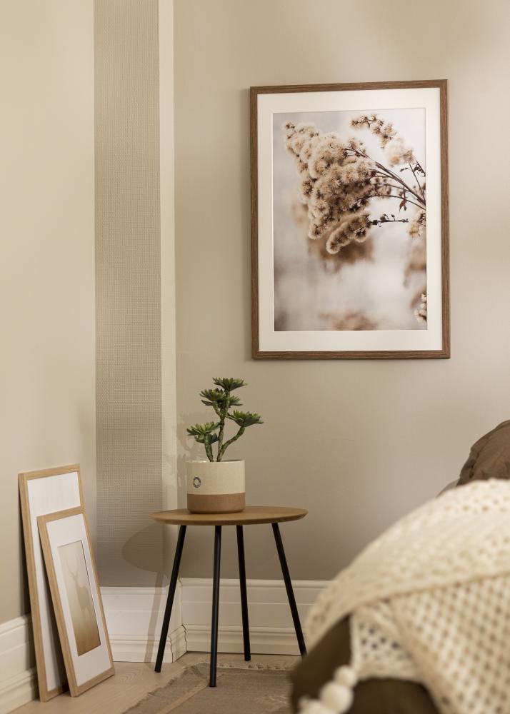 Marco Stilren frío marrón 40x50 cm - Paspartús Blanco 29,7x42 cm