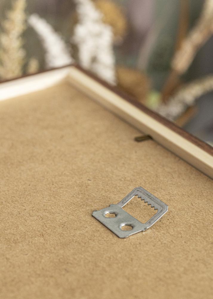 Marco Stilren caliente marrón 40x40 cm - Paspartús Blanco 28x28 cm