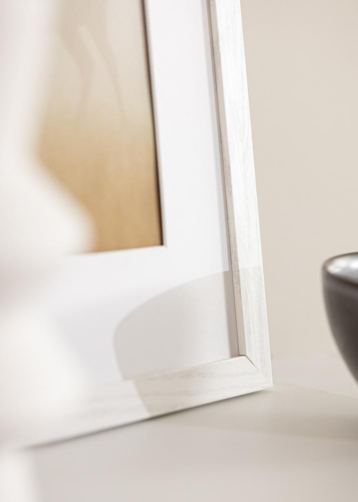 Marco Stilren Blanco Roble 40x50 cm - Paspartús Blanco 12x15 inches